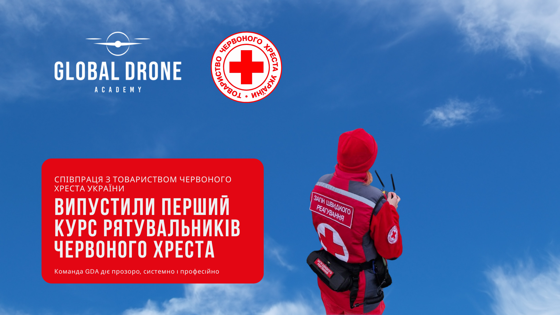 Global Drone Academy підготувала перших операторів БПЛА для Товариства Червоного Хреста України